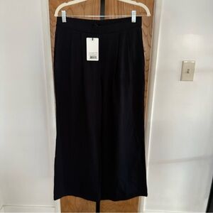 NWT Saint + Sofia Camden wide legs pants Navy blue size 6